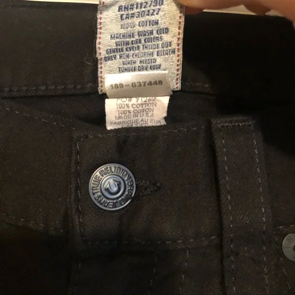 NWT True Religion Men’s Straight Denim Made in USA : Y2K Version - Picture 3 of 7